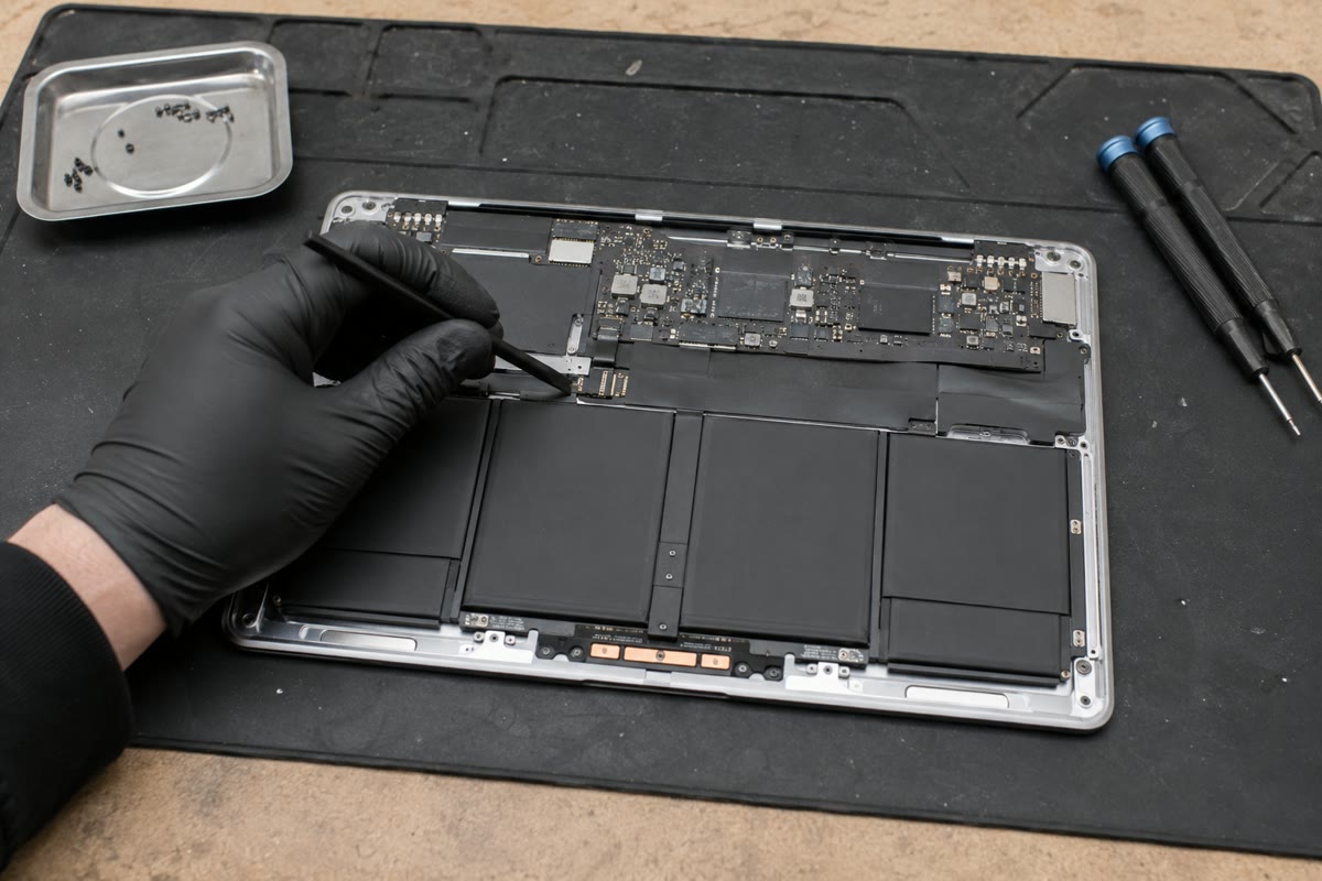 Ilustrativni prikaz: servisni primer za MacBook Air M1