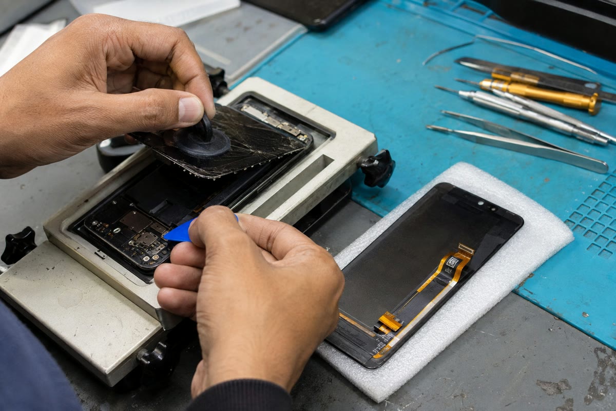 Ilustrativni prikaz: servisni primer za Xiaomi 14