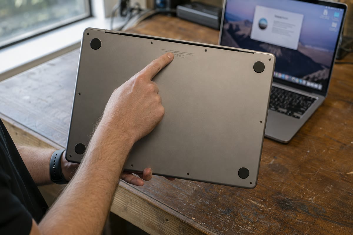 Ilustrativni prikaz: vodič Kako najti točen model MacBooka